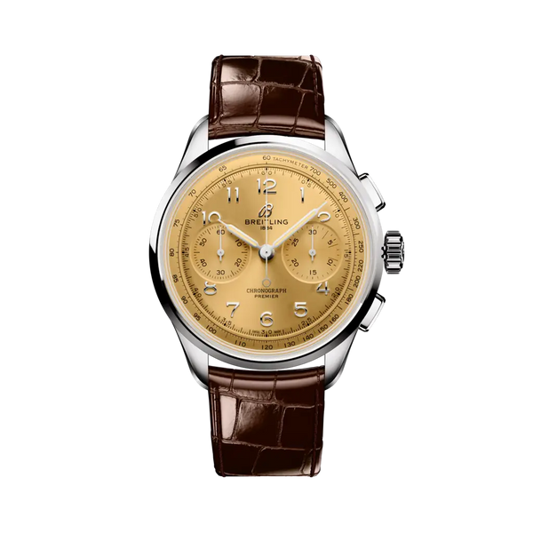 Breitling AB0930F51H1P1 - Premier B09 Chronograph 40 Stainless steel - Champagne