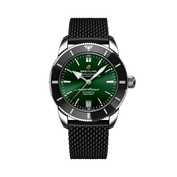 Breitling AB2010121L1S1 Superocean Heritage II 42 Stainless Steel / Black / Green / Rubber / Folding
