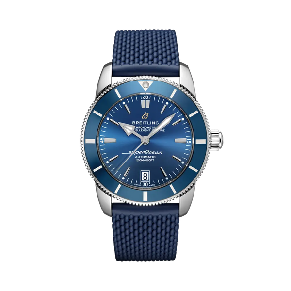 Breitling AB2010161C1S1 Superocean Heritage II 42 Stainless Steel / Blue / Blue / Rubber / Folding