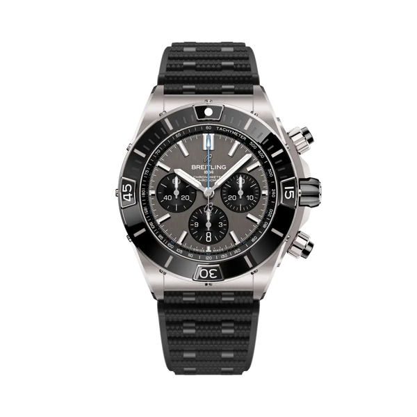 Breitling EB0136251M1S1 Super Chronomat B01 44 Titanium / Grey / Rubber Rouleaux
