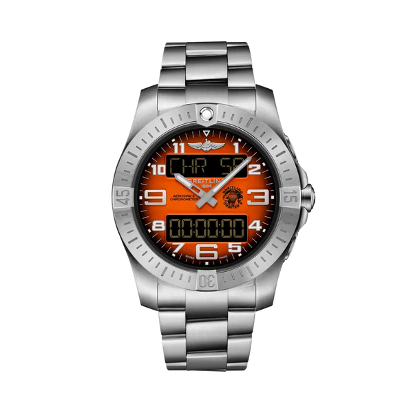 Breitling EB70101A1O1E1 Aerospace B70 Orbiter Titanium / Orange / Bracelet
