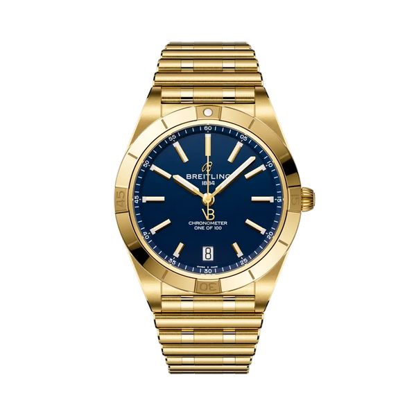 Breitling K103801A1C1K1 Chronomat Automatic 36 Victoria Beckham Yellow Gold / Midnight Blue