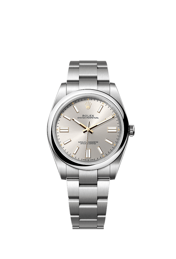 Rolex Oyster Perpetual 41 - Staal - Zilver wijzerplaat (124300)