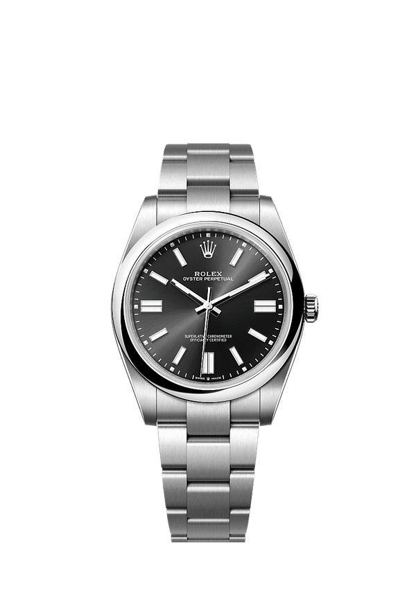 Rolex Oyster Perpetual 41 - Staal - Zwart wijzerplaat (124300)