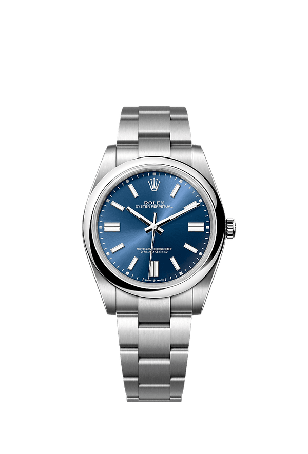 Rolex Oyster Perpetual 41 - Staal - Blauw wijzerplaat (124300)