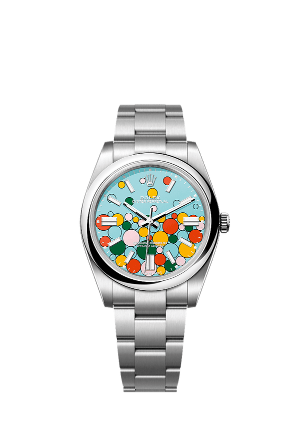 Rolex Oyster Perpetual 41 - Staal - Multi-kleuren wijzerplaat (124300)
