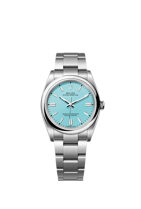 Rolex Oyster Perpetual 36 - Staal - Turqouise wijzerplaat (126000)
