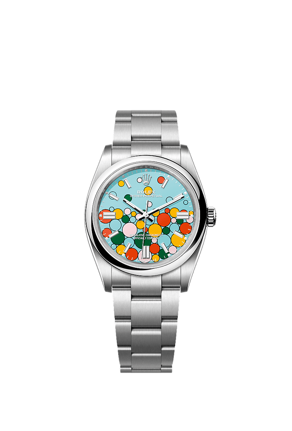 Rolex Oyster Perpetual 36 - Staal - Turqouise wijzerplaat (126000)