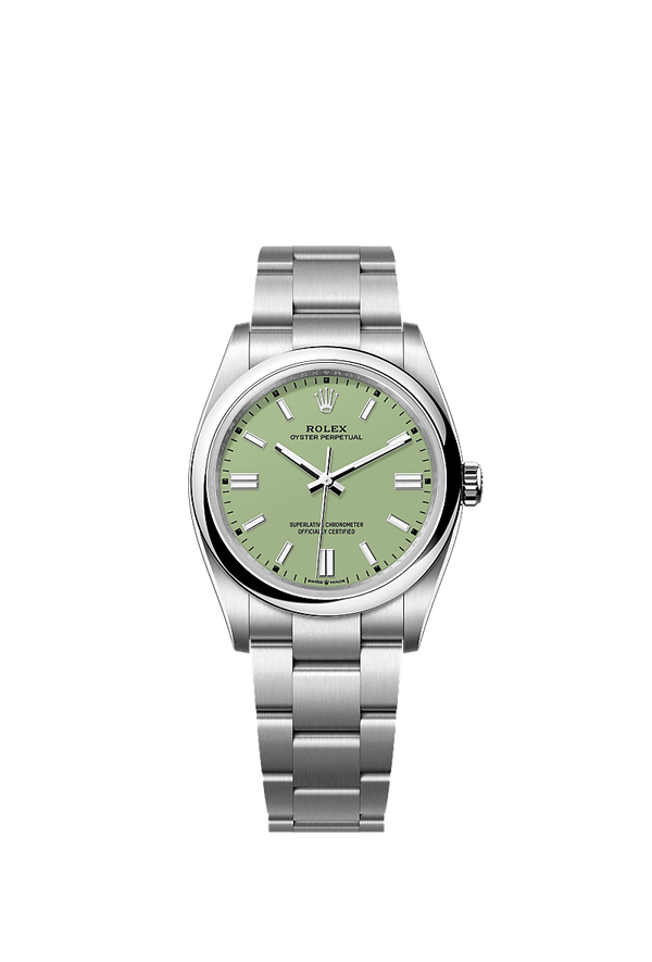 Rolex Oyster Perpetual 36 - Staal - Groen wijzerplaat (126000)