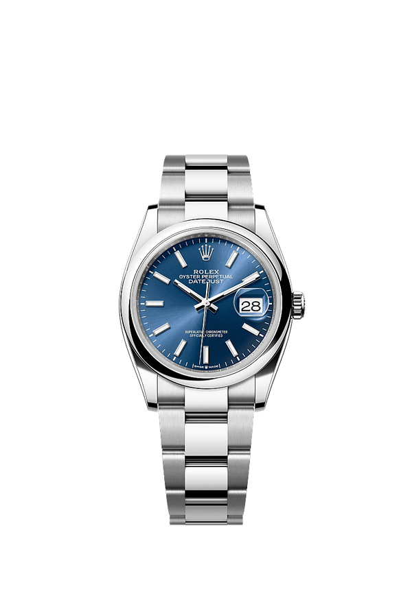 Rolex Datejust 36 - Staal - Blauw wijzerplaat (126200)
