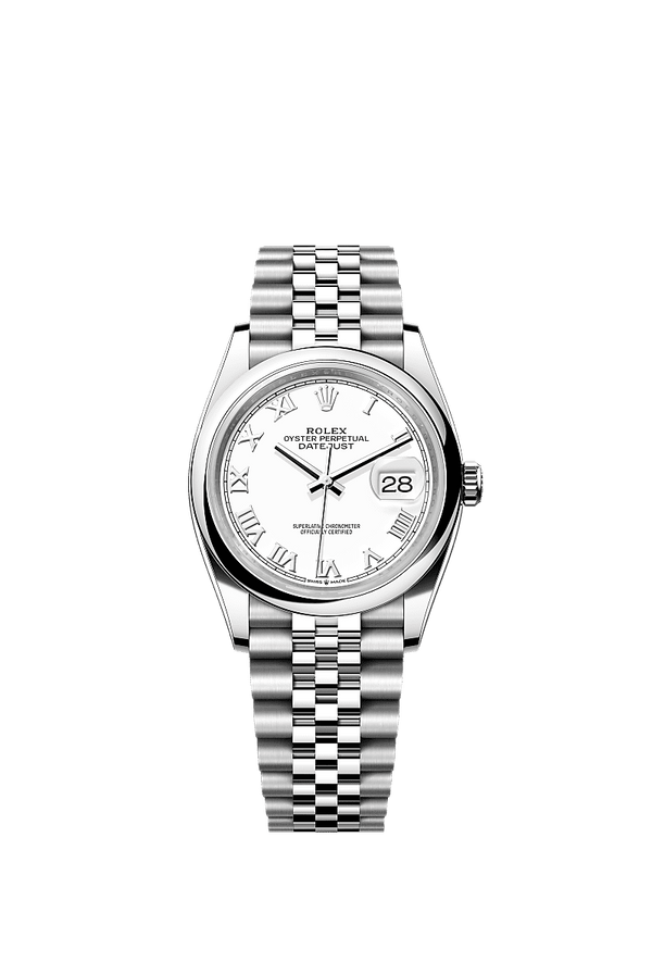 Rolex Datejust 36 - Staal - Wit wijzerplaat (126200)