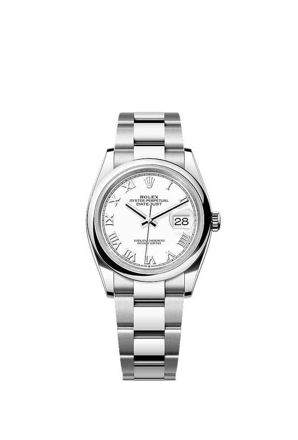 Rolex Datejust 36 - Staal - Wit wijzerplaat (126200)