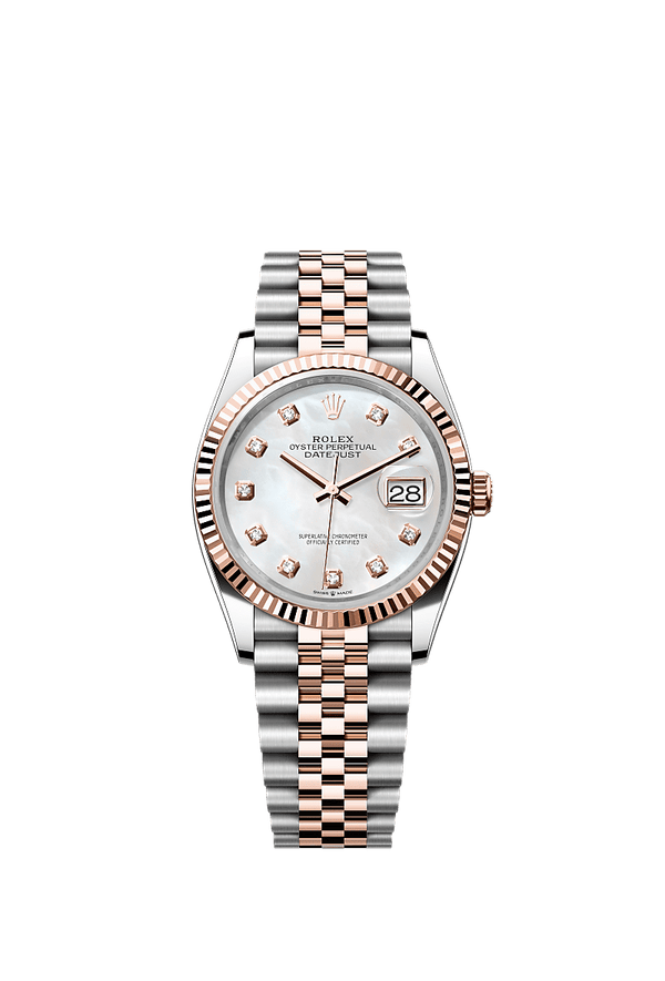 Rolex Datejust 36 - Staal / Rosegoud - Parelmoer wijzerplaat (126231)