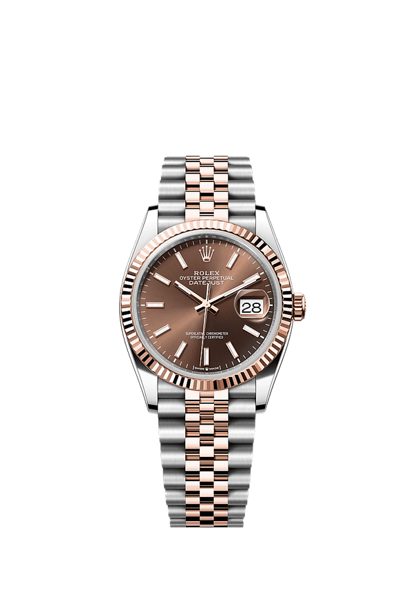 Rolex Datejust 36 - Staal / Rosegoud - Wit wijzerplaat (126231)