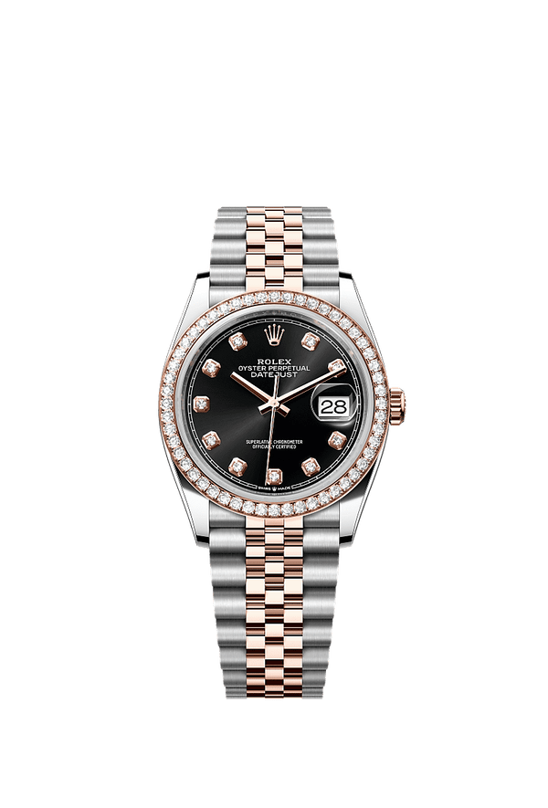 Rolex Datejust 36 - Staal / Rosegoud - Zwart wijzerplaat (126281RBR)