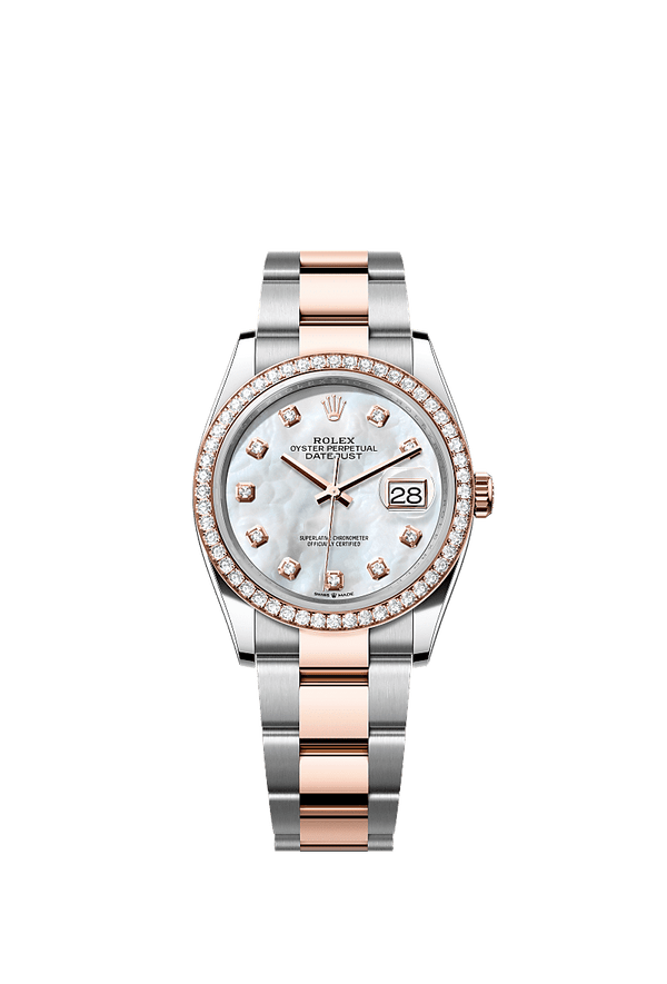 Rolex Datejust 36 - Staal / Rosegoud - Parelmoer wijzerplaat (126281RBR)