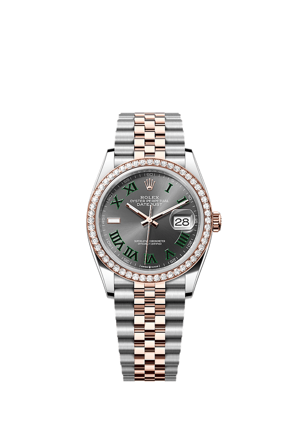 Rolex Datejust 36 - Staal / Rosegoud - Grijs wijzerplaat (126281RBR)