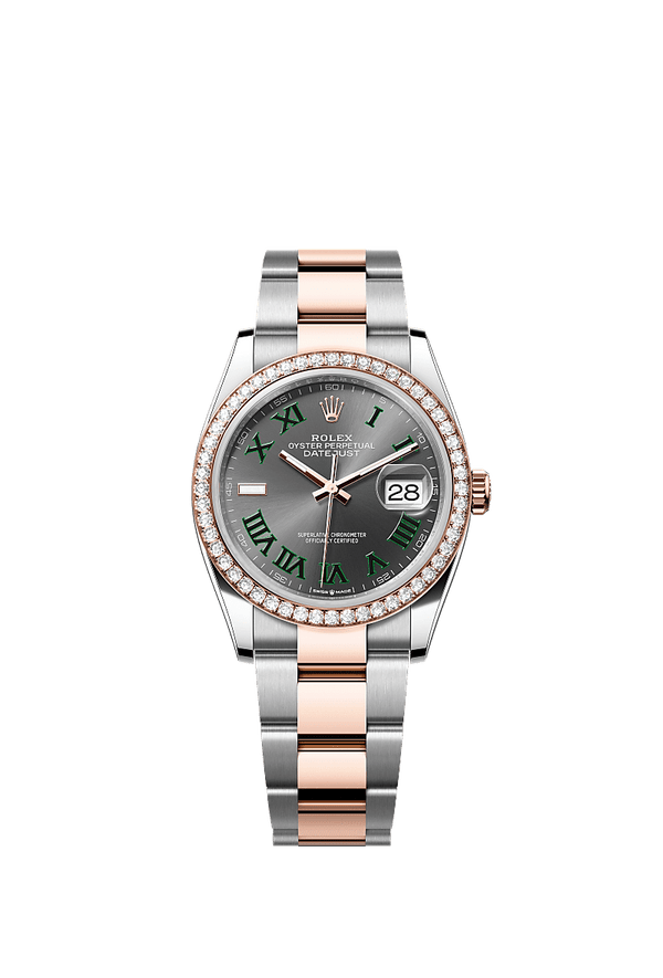 Rolex Datejust 36 - Staal / Rosegoud - Grijs wijzerplaat (126281RBR)
