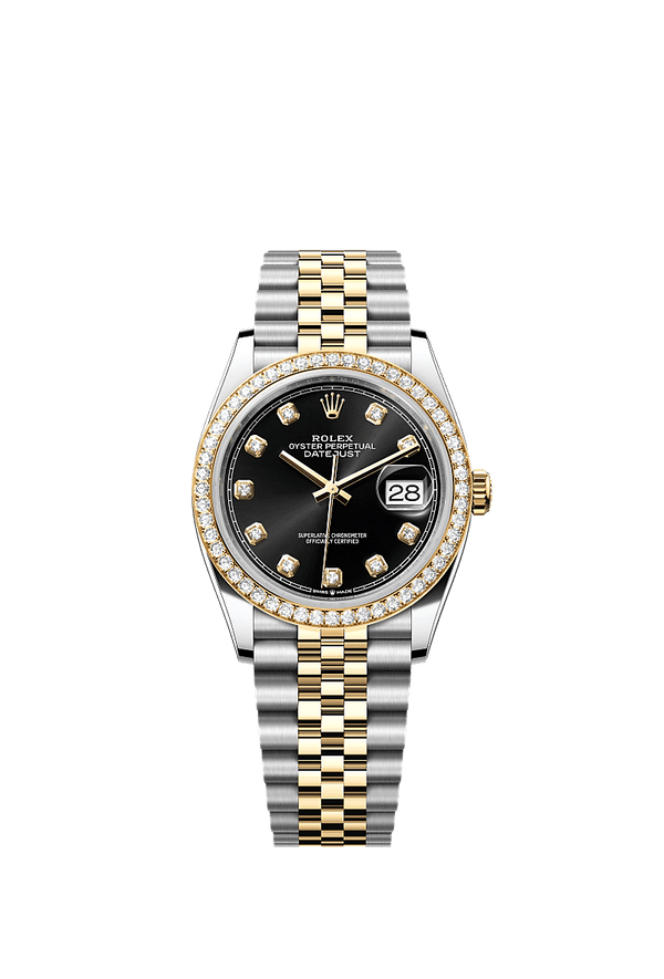 Rolex Datejust 36 - Staal / Geelgoud - Zwart wijzerplaat (126283RBR)