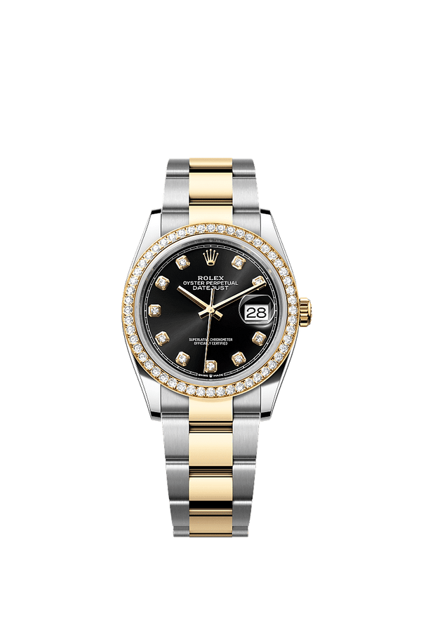 Rolex Datejust 36 - Staal / Geelgoud - Zwart wijzerplaat (126283RBR)