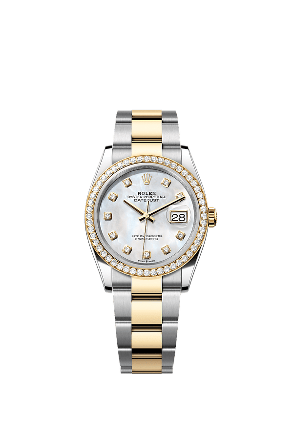 Rolex Datejust 36 - Staal / Geelgoud - Parelmoer wijzerplaat (126283RBR)