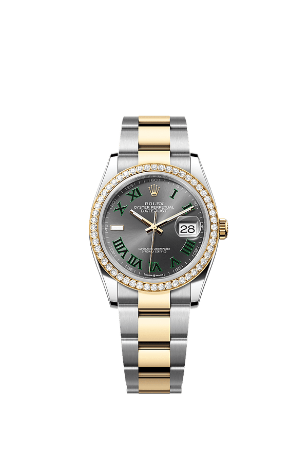 Rolex Datejust 36 - Staal / Geelgoud - Grijs wijzerplaat (126283RBR)