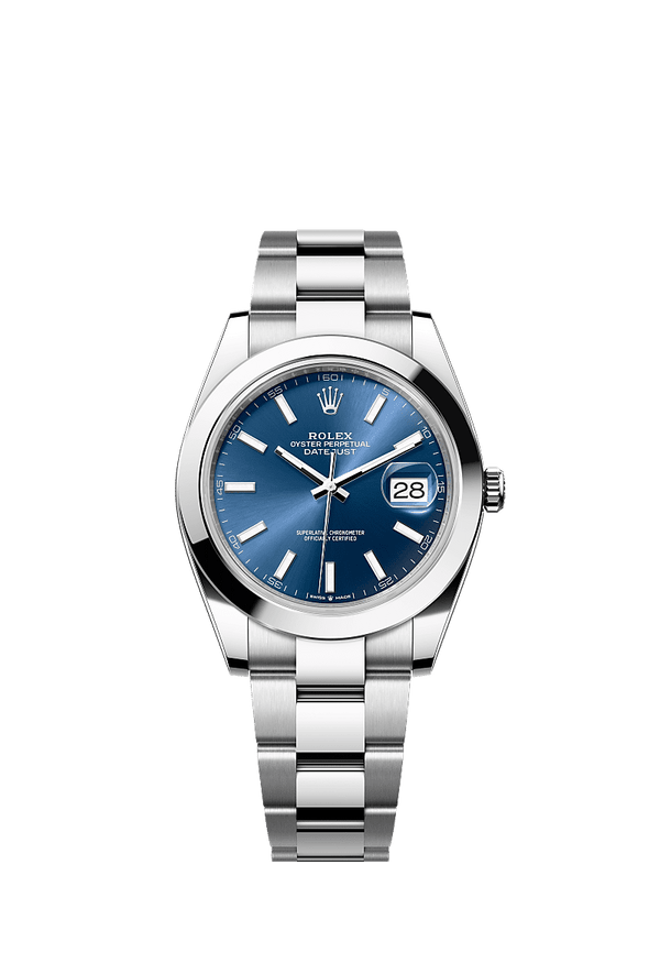 Rolex Datejust 41 - Staal - Blauw wijzerplaat (126300)