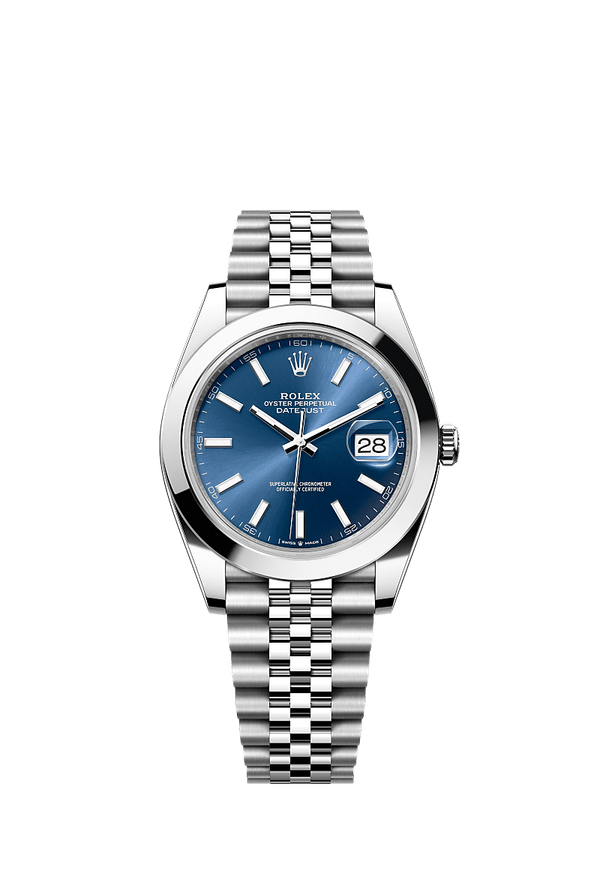 Rolex Datejust 41 - Staal - Blauw wijzerplaat (126300)