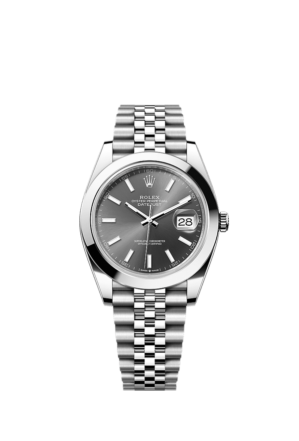 Rolex Datejust 41 - Staal - Grijs wijzerplaat (126300)