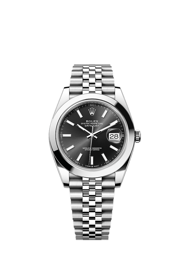 Rolex Datejust 41 - Staal - Zwart wijzerplaat (126300)