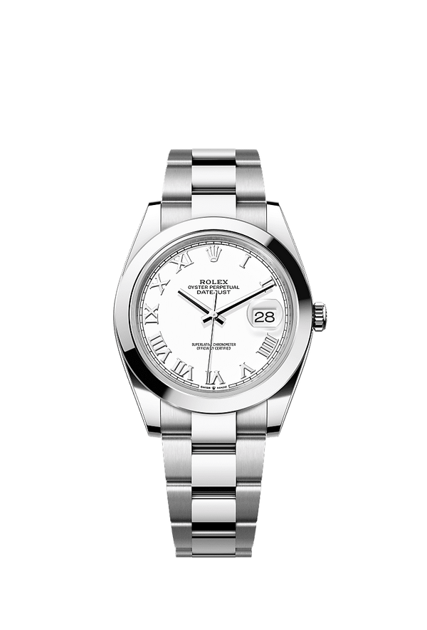 Rolex Datejust 41 - Staal - Wit wijzerplaat (126300)