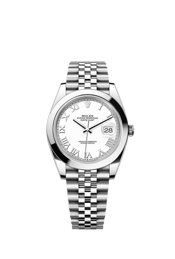 Rolex Datejust 41 - Staal - Wit wijzerplaat (126300)