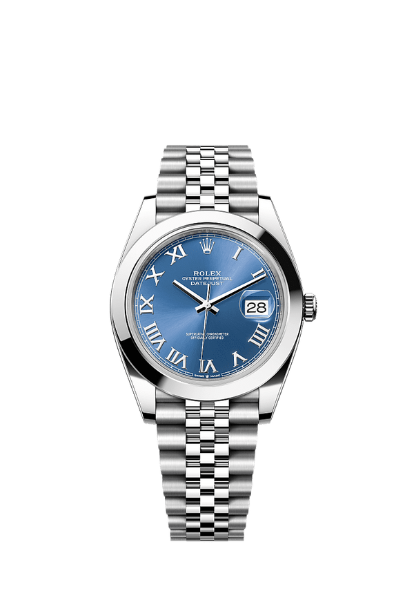 Rolex Datejust 41 - Staal - Blauw wijzerplaat (126300)