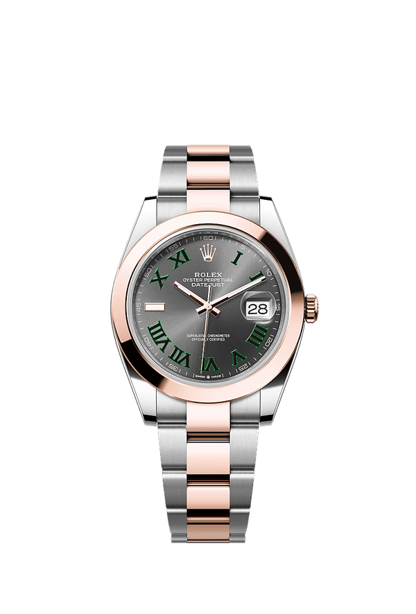 Rolex Datejust 41 - Staal / Rosegoud - Grijs wijzerplaat (126301)