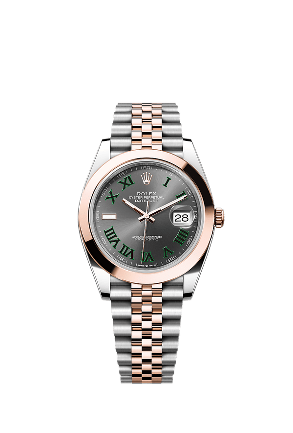 Rolex Datejust 41 - Staal / Rosegoud - Grijs wijzerplaat (126301)