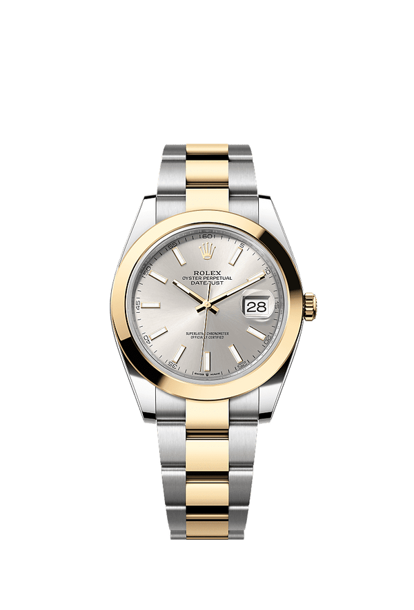 Rolex Datejust 41 - Staal / Geelgoud - Zilver wijzerplaat (126303)