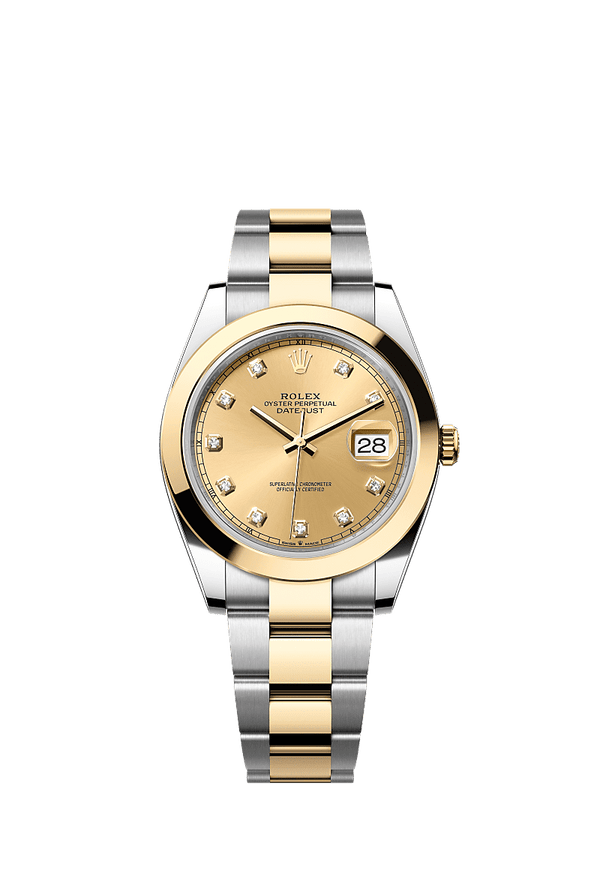 Rolex Datejust 41 - Staal / Geelgoud - Champagne wijzerplaat (126303)