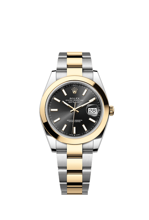 Rolex Datejust 41 - Staal / Geelgoud - Zwart wijzerplaat (126303)