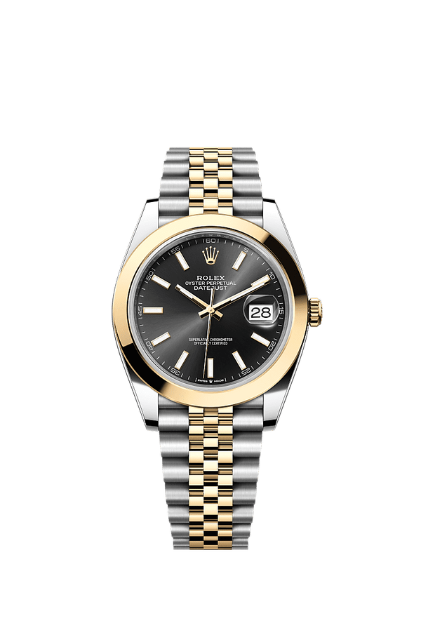 Rolex Datejust 41 - Staal / Geelgoud - Zwart wijzerplaat (126303)