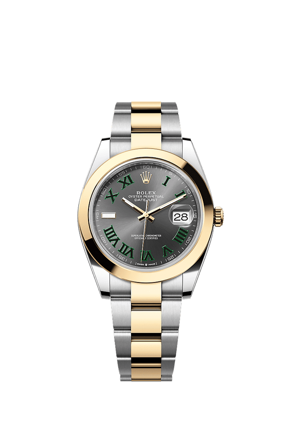 Rolex Datejust 41 - Staal / Geelgoud - Grijs wijzerplaat (126303)