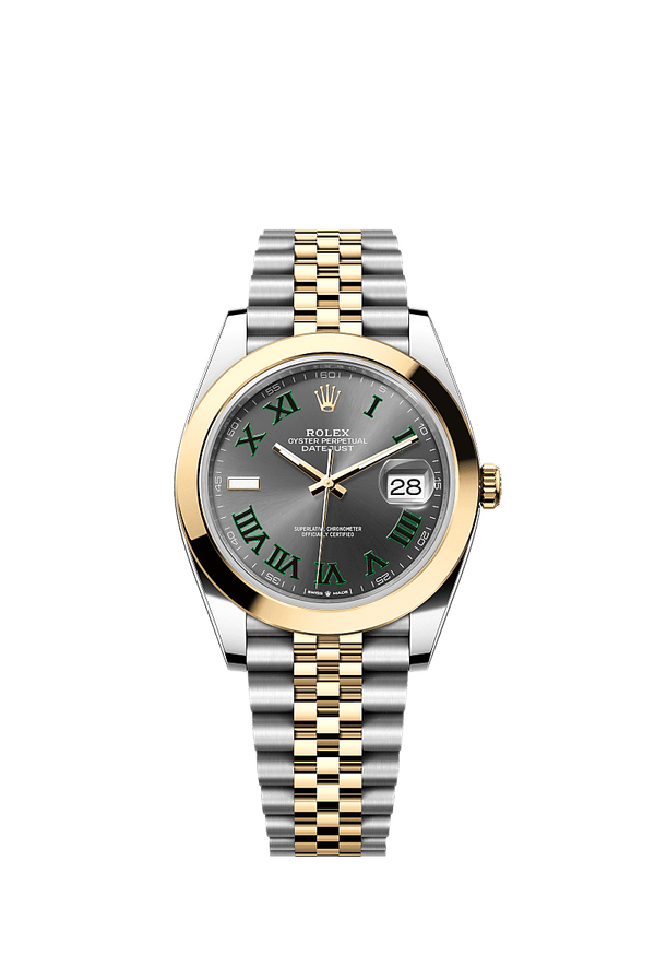 Rolex Datejust 41 - Staal / Geelgoud - Grijs wijzerplaat (126303)