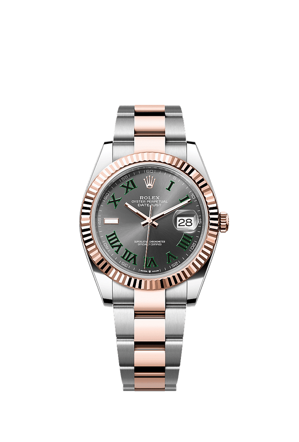 Rolex Datejust 41 - Staal / Rosegoud - Grijs wijzerplaat (126331)