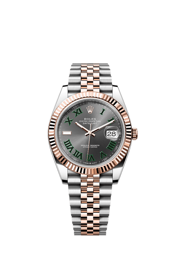 Rolex Datejust 41 - Staal / Rosegoud - Grijs wijzerplaat (126331)