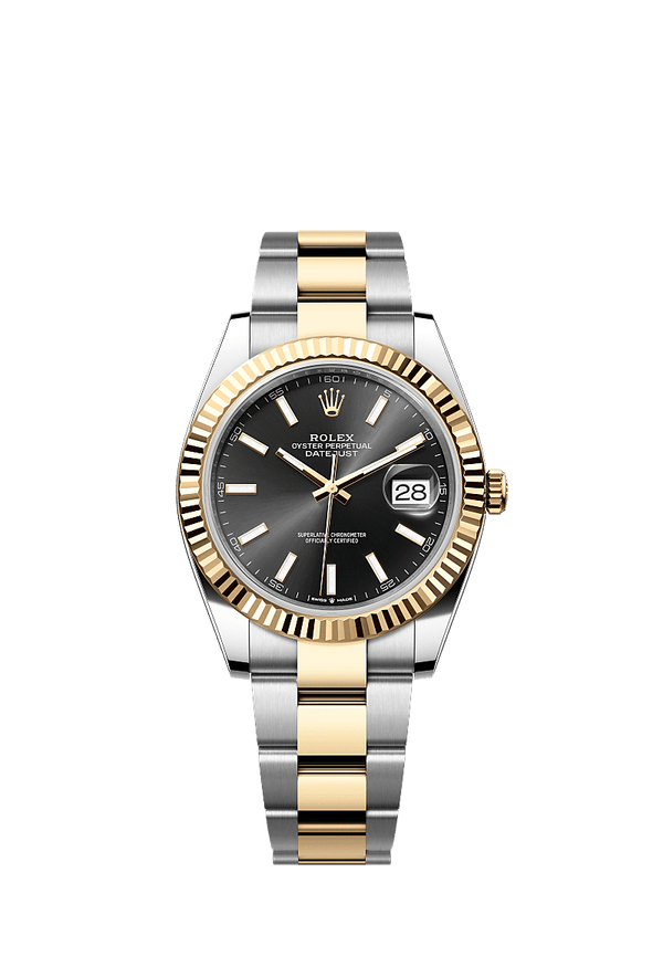Rolex Datejust 41 - Staal / Geelgoud - Zwart wijzerplaat (126333)