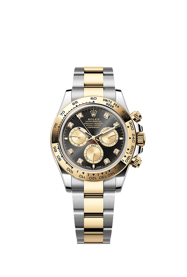 Rolex Cosmograph Daytona - Staal / Geelgoud - Zwart wijzerplaat (126503)