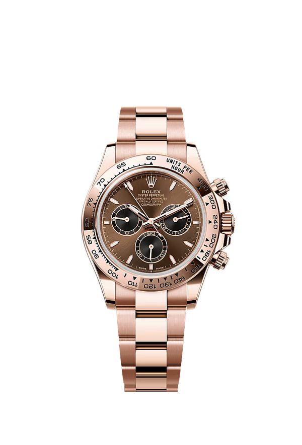 Rolex Daytona - Helder chocoladekleur en zwart wijzerplaat