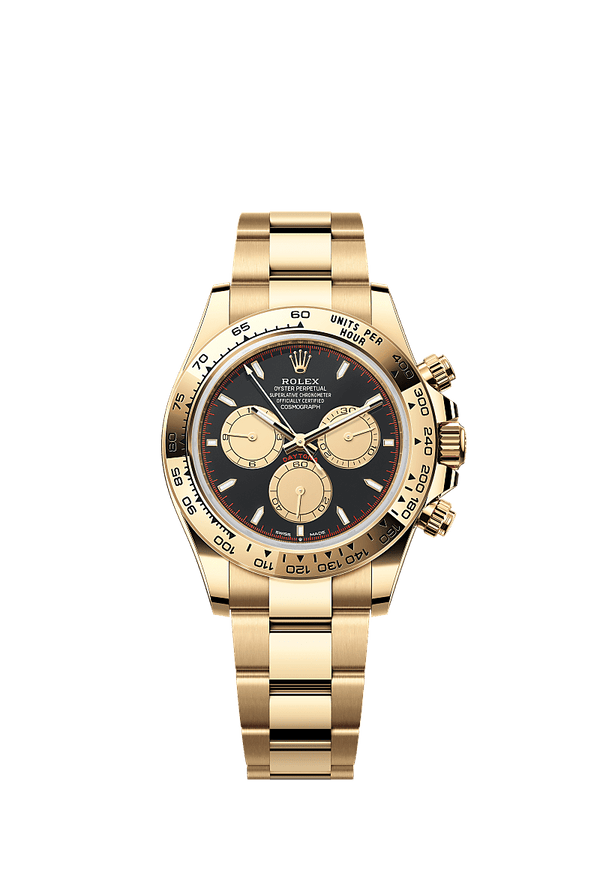Rolex Cosmograph Daytona - Geelgoud - Zwart wijzerplaat (126508)
