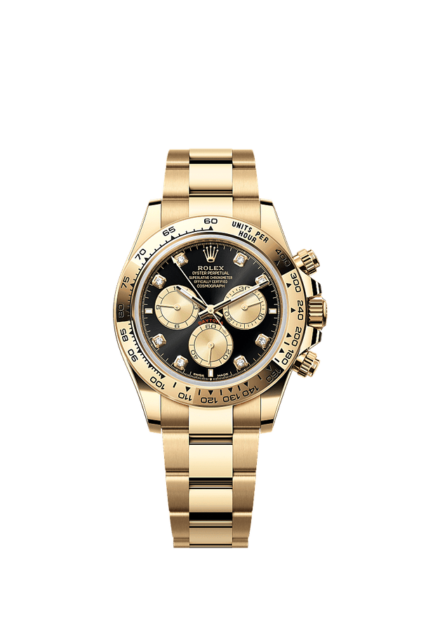 Rolex Cosmograph Daytona - Geelgoud - Zwart wijzerplaat (126508)