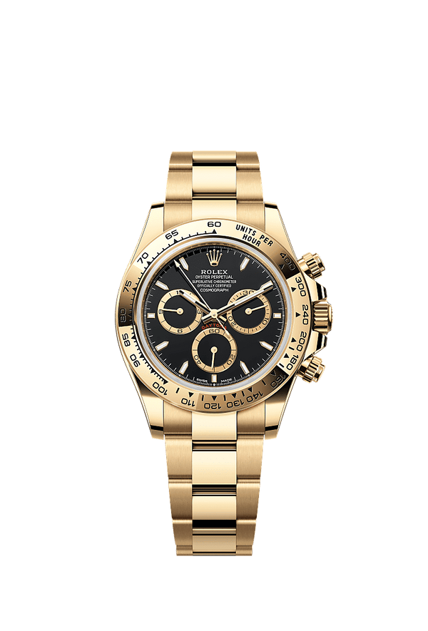 Rolex Cosmograph Daytona - Geelgoud - Zwart wijzerplaat (126508)