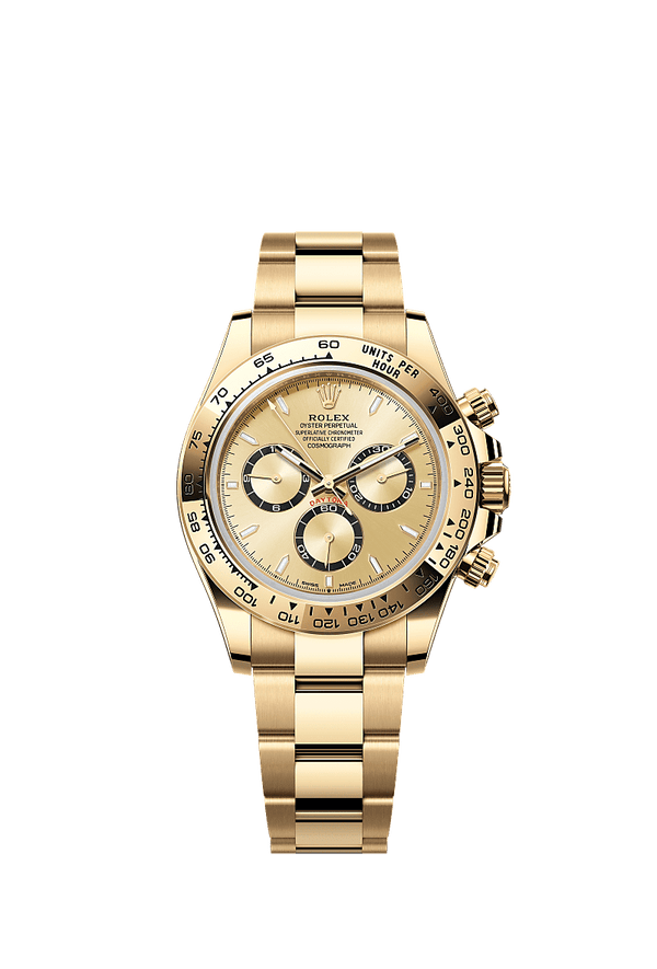 Rolex Cosmograph Daytona - Geelgoud - Champagne wijzerplaat (126508)